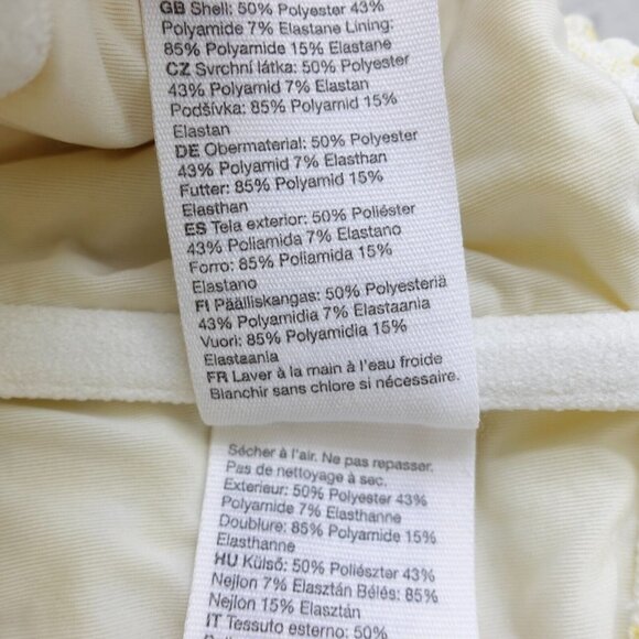 & Other Stories Bikini Top Medium Yellow Bralette Seersucker Light Swim - Picture 12 of 13